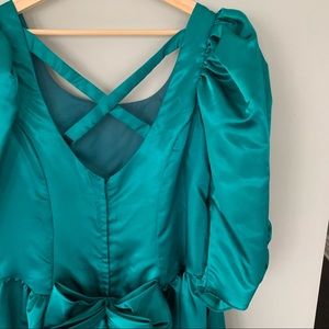 Emerald Green 80s Prom Dress